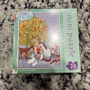 Uni the Unicorn Forest Creatures Puzzle NYPC 20 Piece Great‎ Stocking Stuffer!!